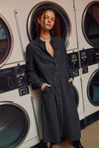 The Sunday Stroll Denim Shirt Dress